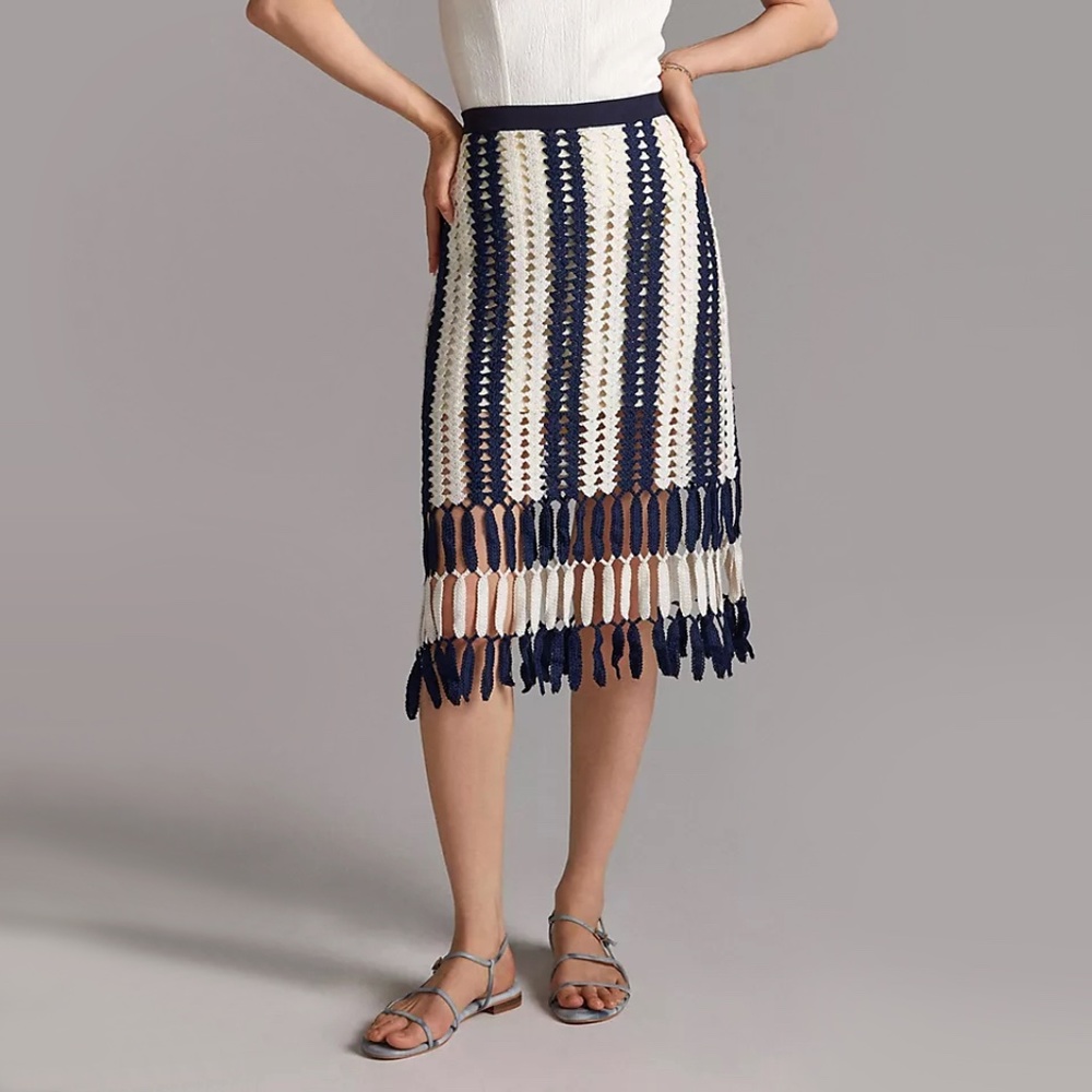 Eva Franco | Crochet Midi Skirt | NWT